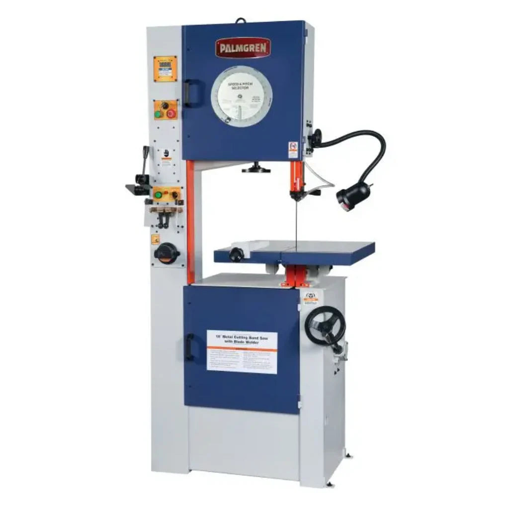 14"–18" Compact Series Vertical Band Saw – Industrial Variable Speed Metal Cutting